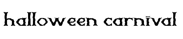 halloween carnival字体