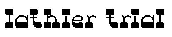 lathier trial字体