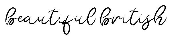 beautiful british字体
