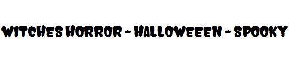 witches horror - halloweeen - spooky字体