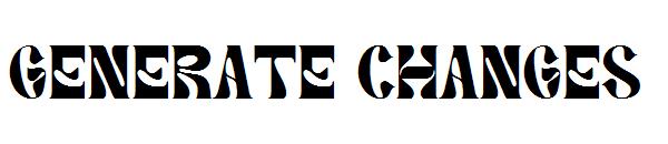 generate changes字体