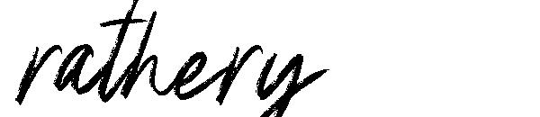 rathery字体