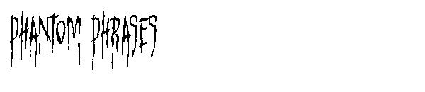 phantom phrases字体