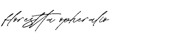 florestta opheralio字体