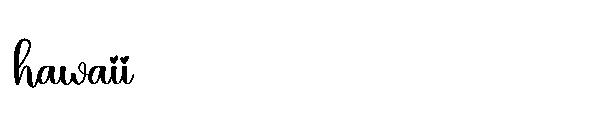 hawaii字体