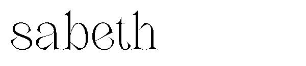 sabeth字体