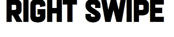 right swipe字体