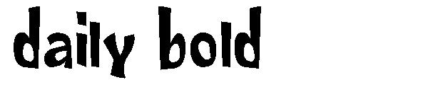 daily bold字体