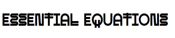 essential equations字体