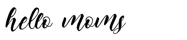 hello moms字体