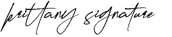 krittany signature字体