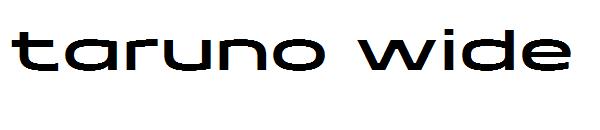 taruno wide字体