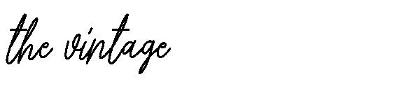 the vintage字体