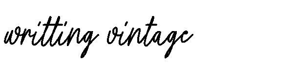 Writting vintage字体