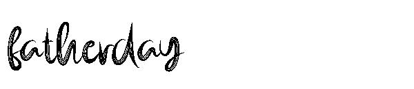 fatherday字体