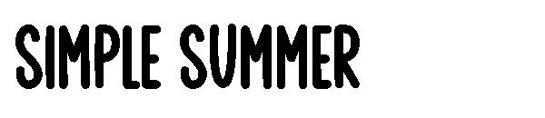 Simple summer字体