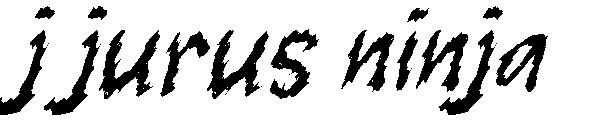 j jurus ninja字体