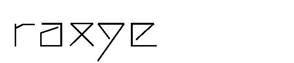 raxye字体