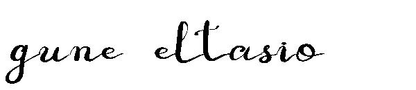 gune eltasio字体