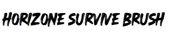 horizone survive brush字体