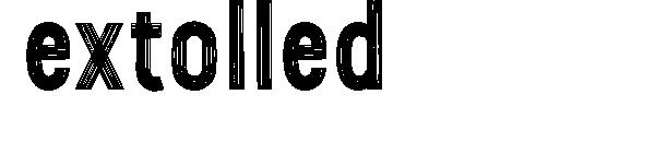extolled字体