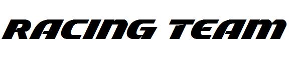 racing team字体