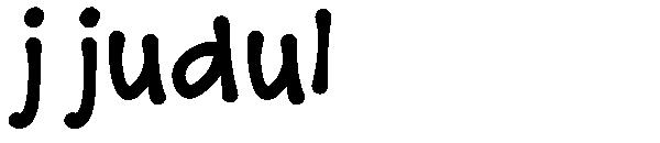 j judul字体