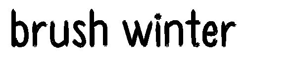 brush winter字体