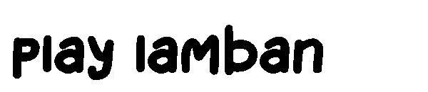 play lamban字体