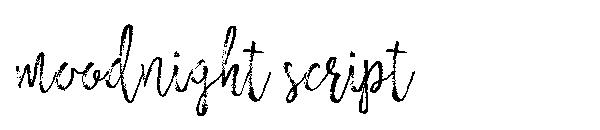 moodnight script字体