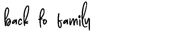 back to family字体