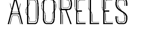 adoreles字体