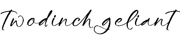 Twodinch geliant字体