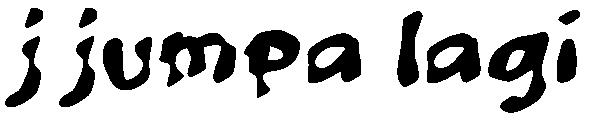 j jumpa lagi字体