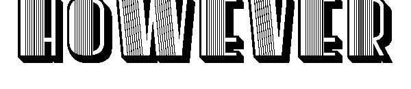 however字体