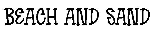 beach and sand字体