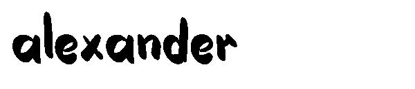 Alexander字体