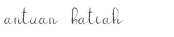 antuan batiah字体