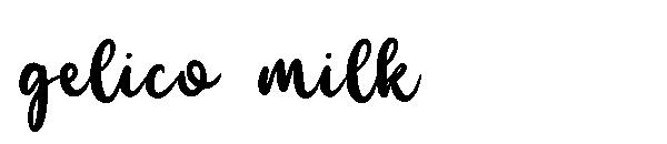 gelico milk字体