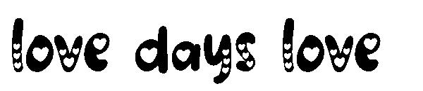 love days love字体