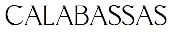 Calabassas字体