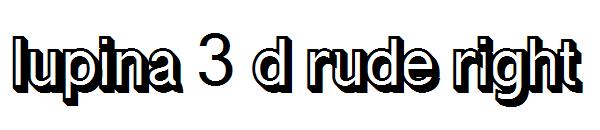 lupina 3 d rude right字体