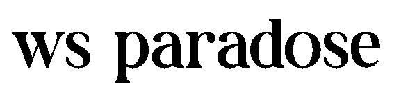 ws paradose字体