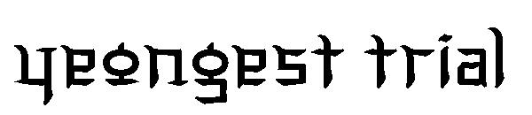 yeongest trial字体