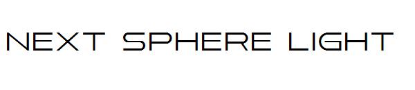 next sphere light字体