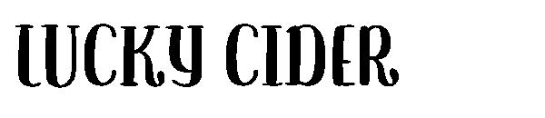 lucky cider字体