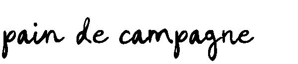 pain de campagne字体