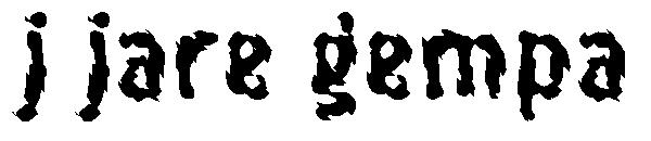 j jare gempa字体