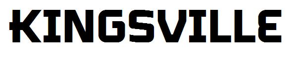 kingsville字体