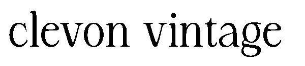 Clevon vintage字体